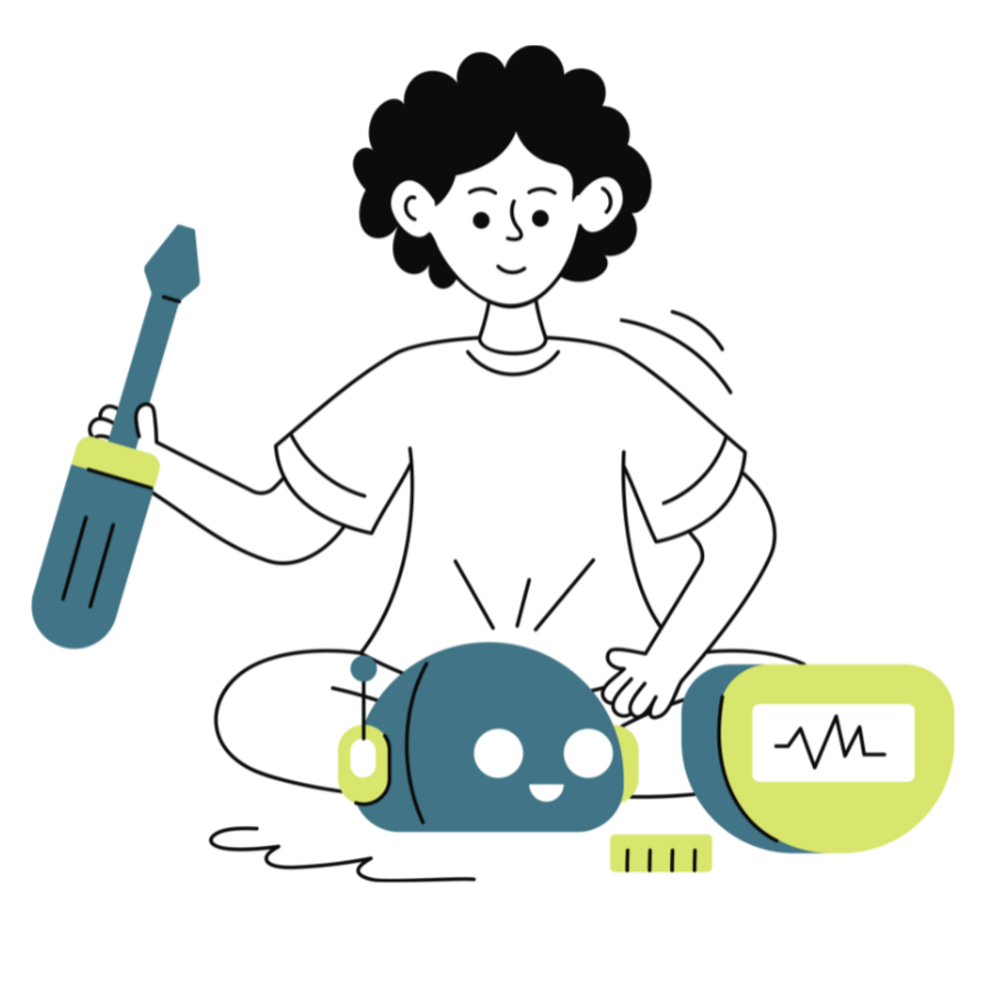 Freelance projects for makers Illustration of maker working on freelance project